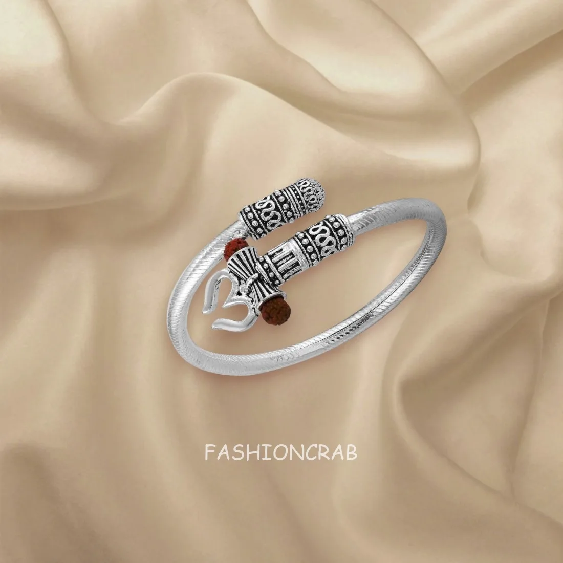 Om Kada Bracelet for Men - Silver