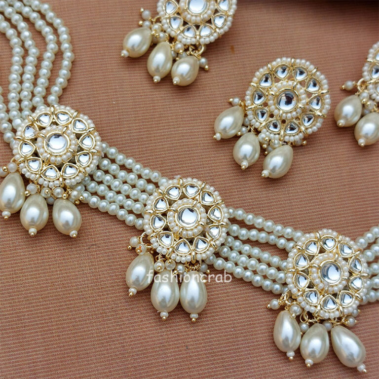Pearl Choker Set with Tikka