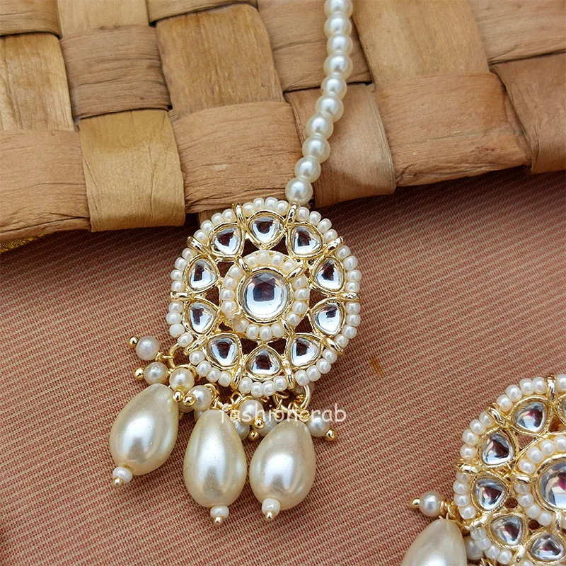 Pearl Choker Set with Tikka