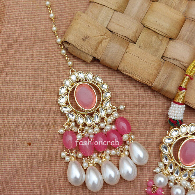 Traditional Light Pink Choker Necklace