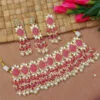 Traditional Pink Colour Stone Necklace
