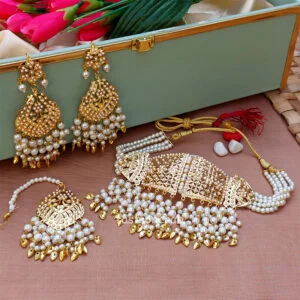 Traditional Punjabi Jadau Choker Set