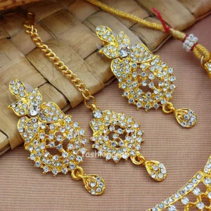 Gold Toned Choker Set for Lehenga