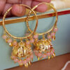 Light Pink Bali Jhumka with Maangtikka-01 Light Pink Bali Jhumka with Maangtikka