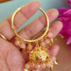 Light Pink Bali Jhumka with Maangtikka-02 Light Pink Bali Jhumka with Maangtikka