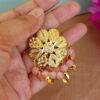 Light Pink Bali Jhumka with Maangtikka-03 Light Pink Bali Jhumka with Maangtikka