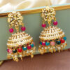 Multicolor Jadau Choker Set for Wedding-01 Multicolor Jadau Choker Set for Wedding