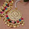 Multicolor Jadau Choker Set for Wedding-03 Multicolor Jadau Choker Set for Wedding