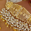 Traditional Folk Punjabi Jadau Choker Set - White-02 Traditional Folk Punjabi Jadau Choker Set - White