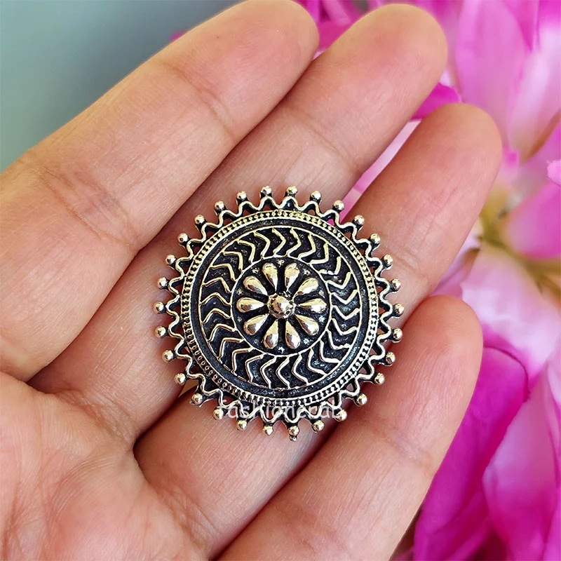 Vintage Charm Oxidised Rings