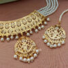 White Pearl Jadau Necklace for Wedding-02 White Pearl Jadau Necklace for Wedding