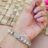 Champagne Stone Color Kada Bangle-02 Champagne Stone Color Kada Bangle