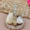 Champagne Stone Color Kada Bangle-03 Champagne Stone Color Kada Bangle