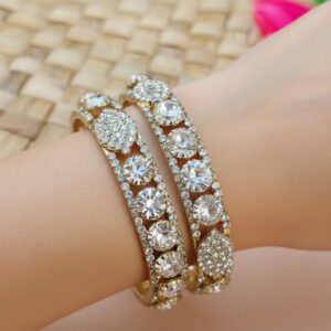 Champagne Stone Color Kada Bangle