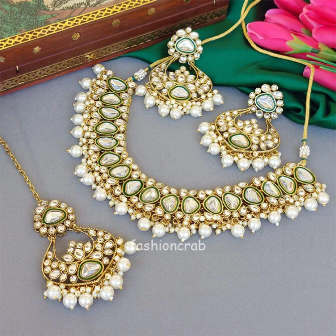 Kundan Bridal Necklace Set for Wedding