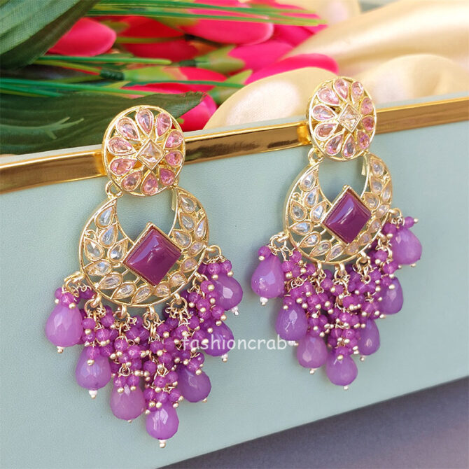 Lavender Earrings for Gown Lavender Earrings for Gown