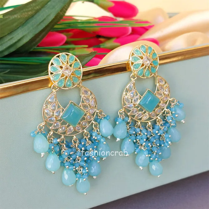 Light Blue Earrings for Gown Light Blue Earrings for Gown