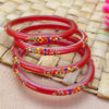 Maroon Set of 4 Bangles for Women