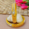 Yellow Glass Kada Bangles-02 Yellow Glass Kada Bangles