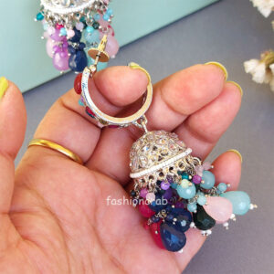 Multicolor Stone Jhumka