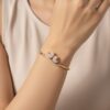 Rose Gold Fancy Bird Bracelet for Women