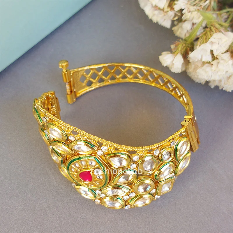 Fine quality polki kundan bracelet Openable - Unique by Nidhi soni