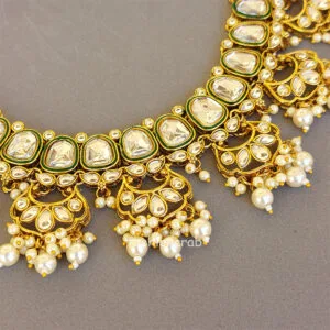 Traditional White Kundan Necklace