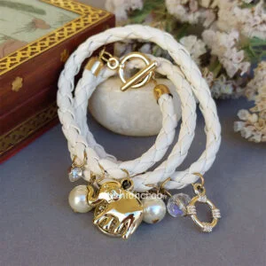 White Charm Bracelets for Women