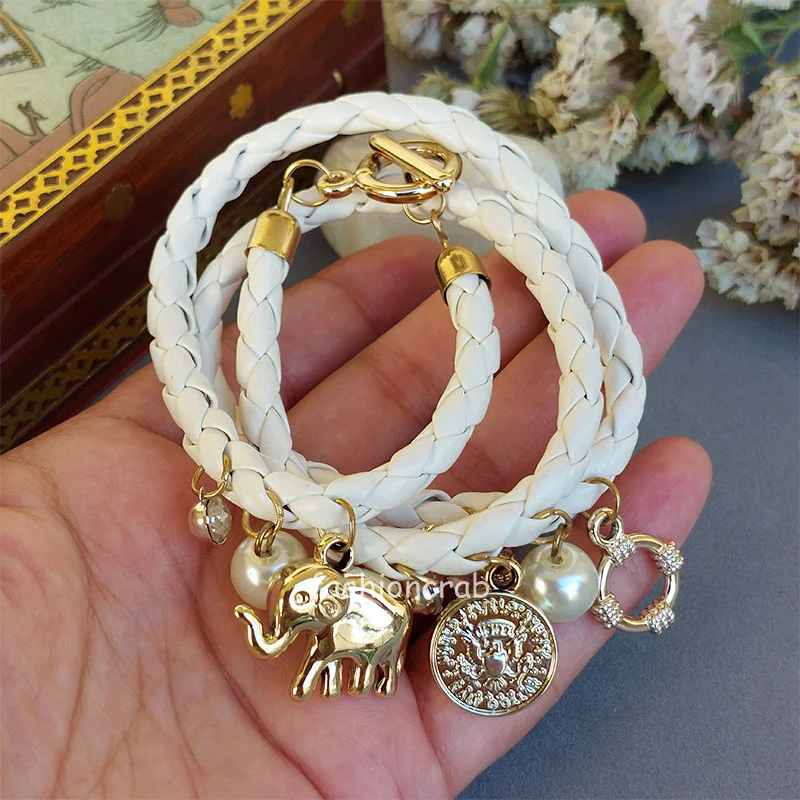 White Charm Bracelets for Women