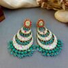 Alia Chandbali Earrings - Blue