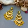 Alia Chandbali Earrings - Yellow-01 Alia Chandbali Earrings - Yellow