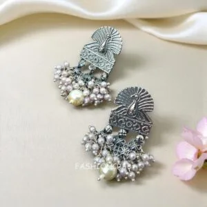 Beautiful Oxidised Earrings for Saree