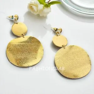 Golden Big Drop Earrings