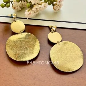 Golden Big Drop Earrings