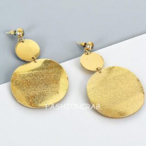 Golden Big Drop Earrings