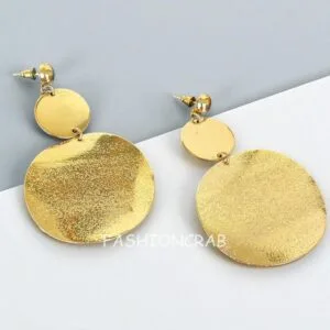 Golden Big Drop Earrings