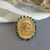 Green Pearl Adjustable Artificial Ring for Women-02 Green Pearl Adjustable Artificial Ring for Women