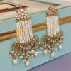 Lightweight Kundan Earrings - White
