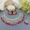 Pink Color Bridal Kundan Jewellery Set-05 Pink Color Bridal Kundan Jewellery Set