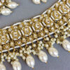 White Color Kundan Jewellery Set for Lehenga-01 White Color Kundan Jewellery Set for Lehenga