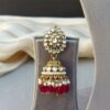 Wine Color Bridal Kundan Jewellery Set