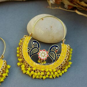 Earrings for Lehenga - Yellow