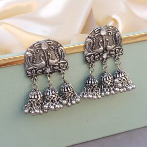 German Silver Jhumka Earring