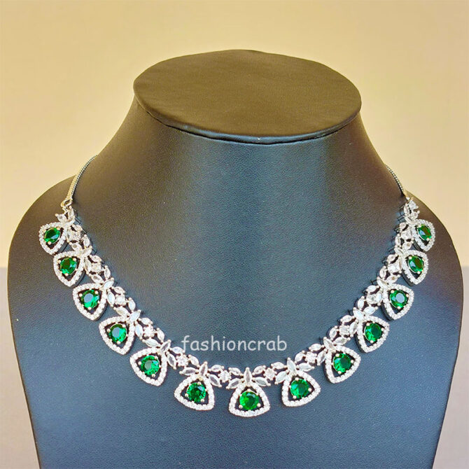 Green Stone Zirconia Jewellery Set
