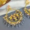 Grey Pearl Meenakari Earring-01 Grey Pearl Meenakari Earring