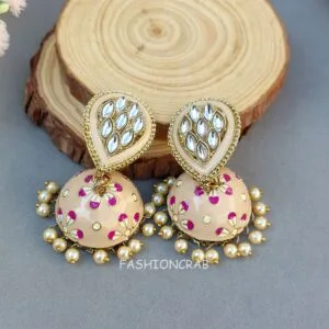 Peach Color Jhumka