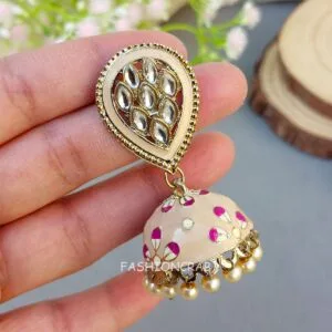Peach Color Jhumka
