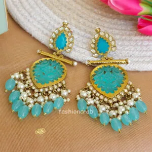 Alia Stylish Earrings - Blue