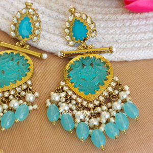 Alia Stylish Earrings - Blue