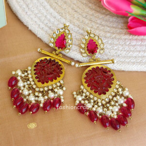 Alia Stylish Earrings - Pink